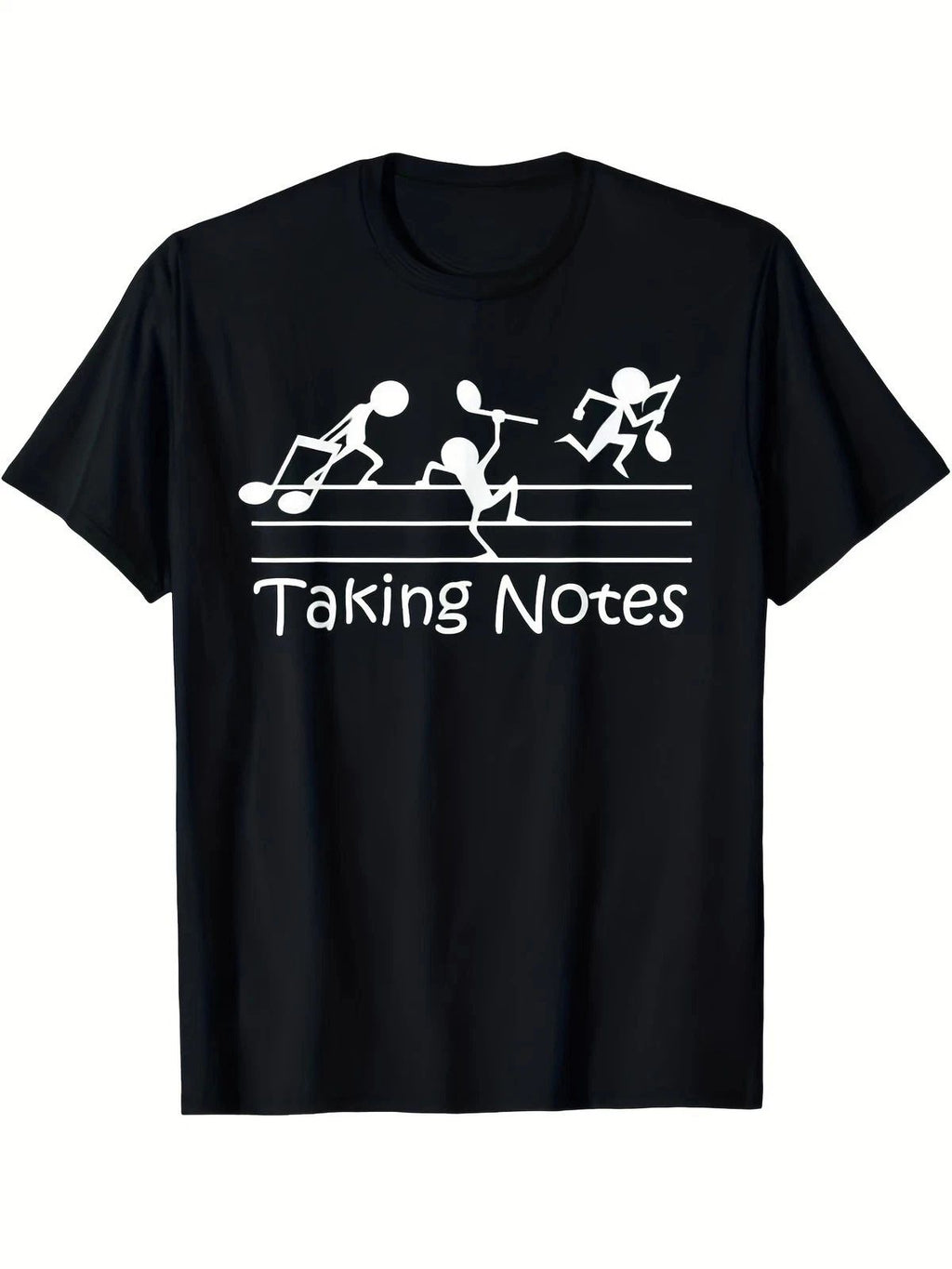 Vintage Treble Clef Sheet Music Graphic Funny Musician Humor Tee Unisex