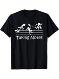 Vintage Treble Clef Sheet Music Graphic Funny Musician Humor Tee Unisex