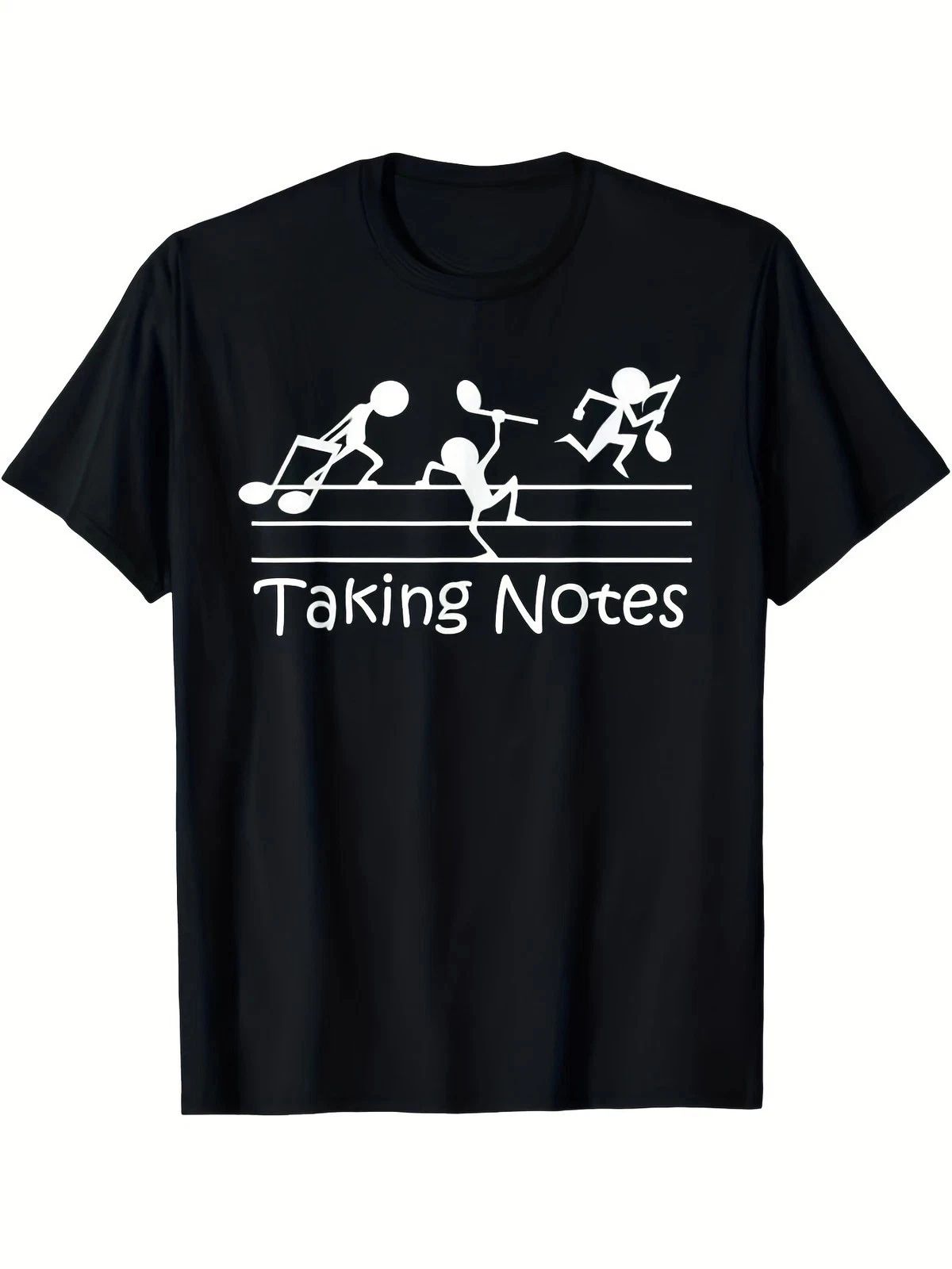Vintage Treble Clef Sheet Music Graphic Funny Musician Humor Tee Unisex