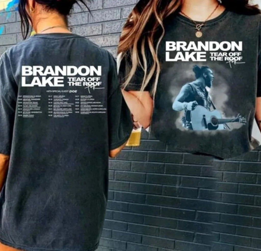Brandon Lake Music Tour 2024 Graphic Tee Shirt, 2 sided t shirt Unisex