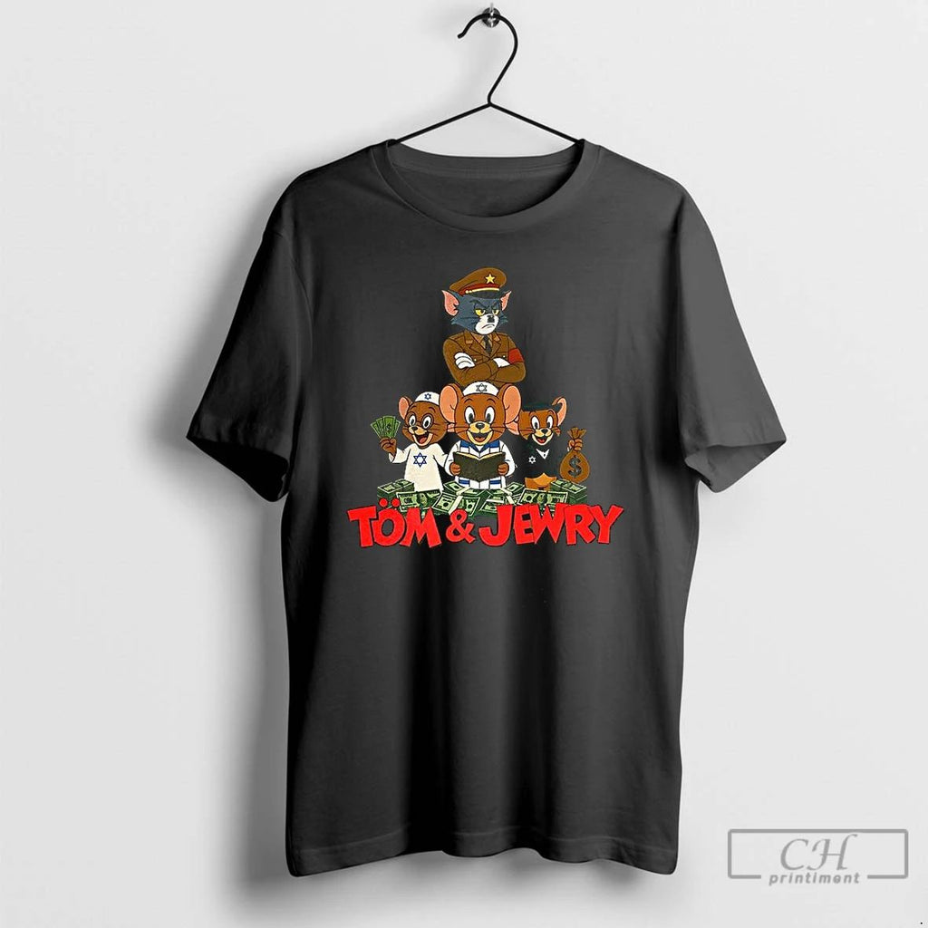 Premium Tom And Jewry Parody Satirical T Shirts Unisex