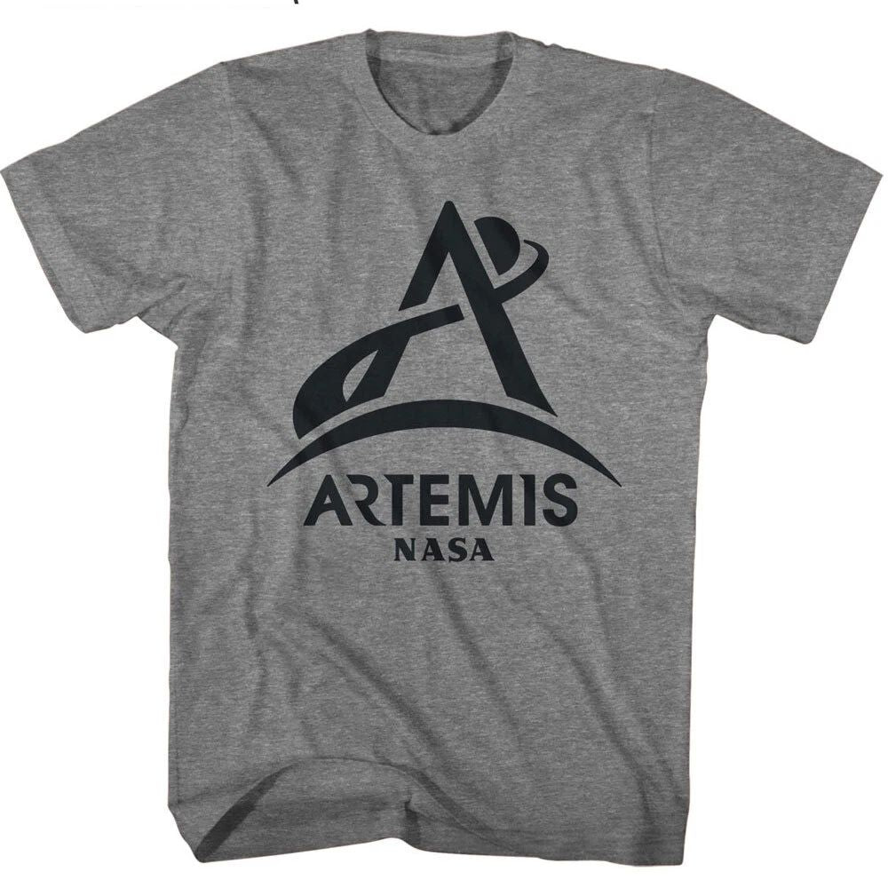 NASA Black Artemis Logo Return Astronauts To The Lunar Surface Men's T Shirt Unisex