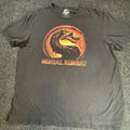 Mortal Kombat Dragon Logo Graphic Mens XL Black Short Sleeve Video Game Unisex