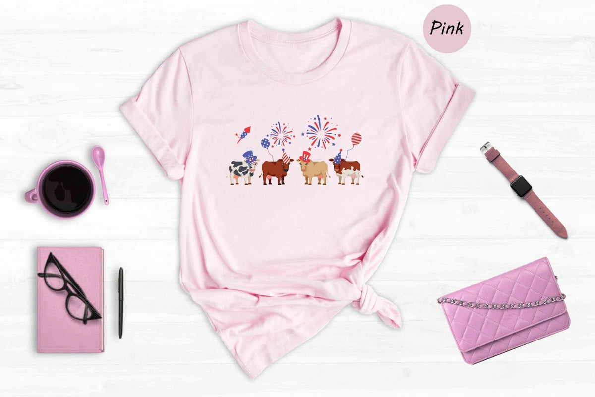 Cute Cows Shirt, 4th Of July Cows Shirt, Cows Shirt, American Flag Shirt Unisex