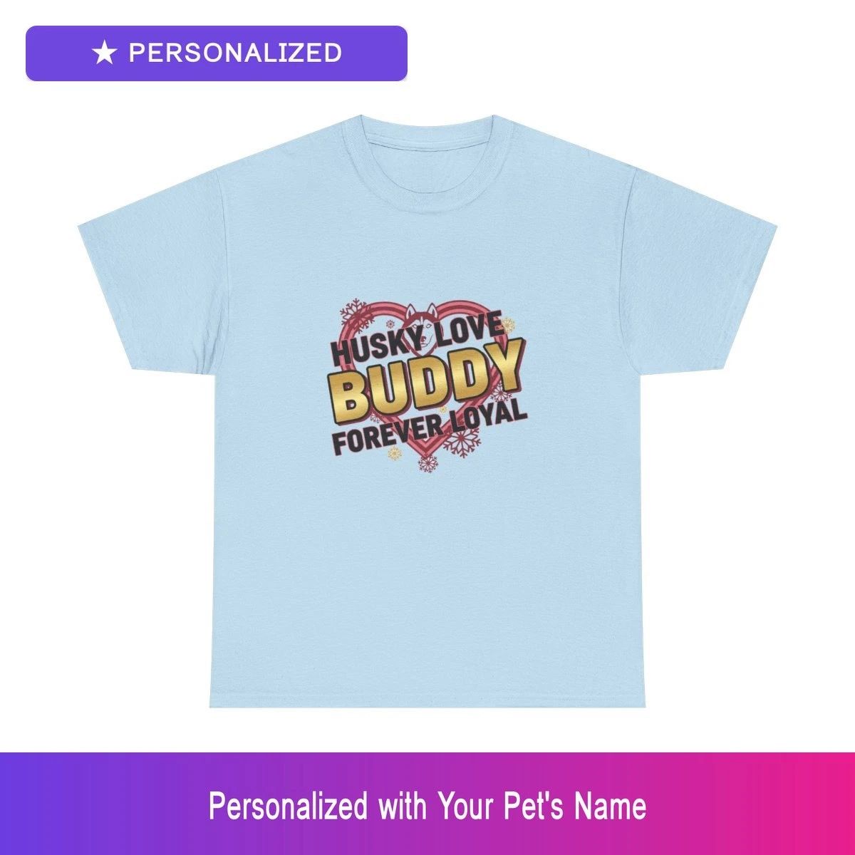 Custom Husky Pet Lover Shirt Personalized Name Unisex Mens Womens Dog Owner Unisex