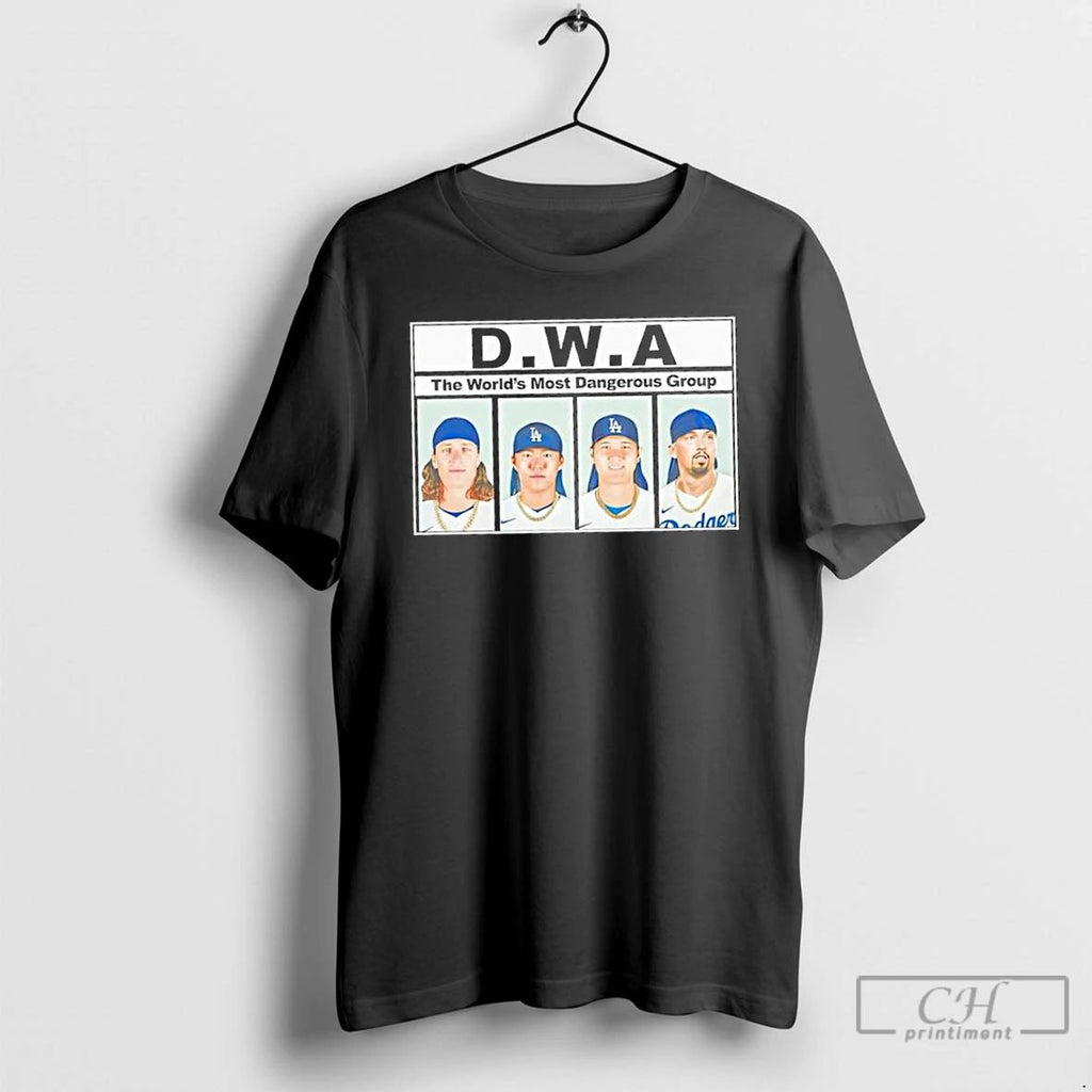 Classic Los Angeles Dodgers Players Dwa The Worlds Most Dangerous Group T Shirts Unisex