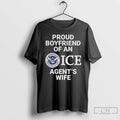 Classic Proud Boyfriend Of An Ice Agents Wife Logo T Shirts Unisex