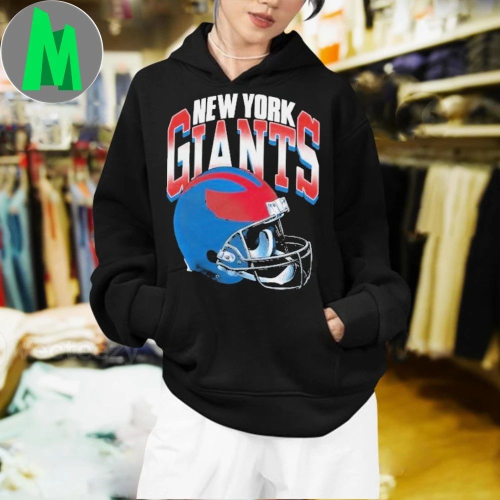Original New York Giants Gradient Helmet Hot Shirt Unisex