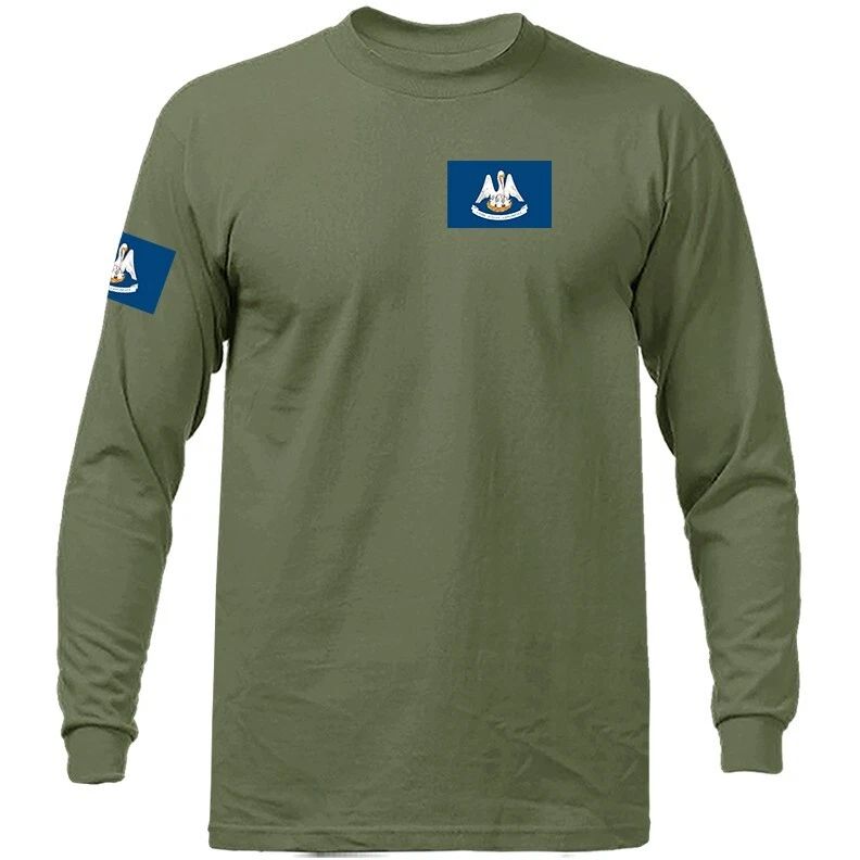 State of Louisiana Flag Crest LA Graphic Long Sleeve Unisex