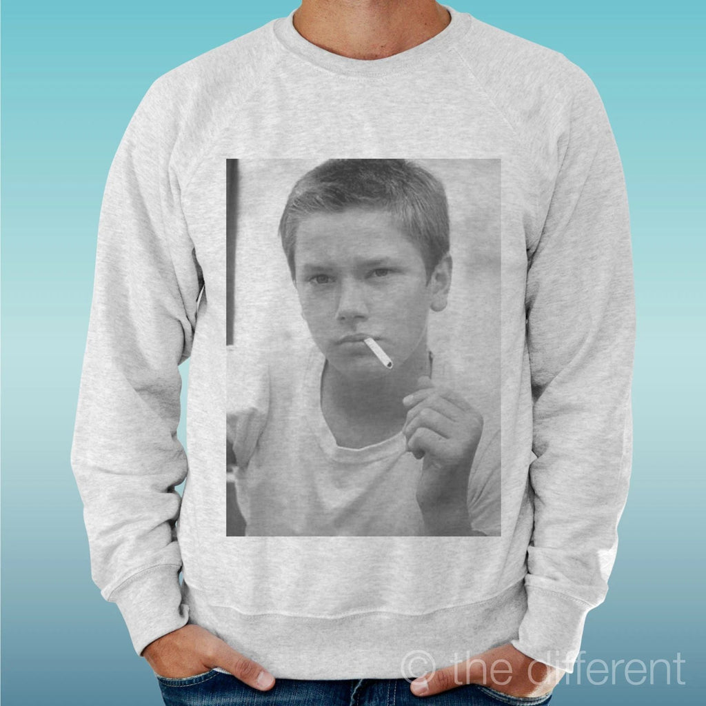 Felpa Man Light Sweater Light Grey " Stand By Me Film Movie Smoke " Unisex