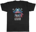 Personalised Part Time Pirate Full-Time Legend Mens Tee Gift Top Unisex