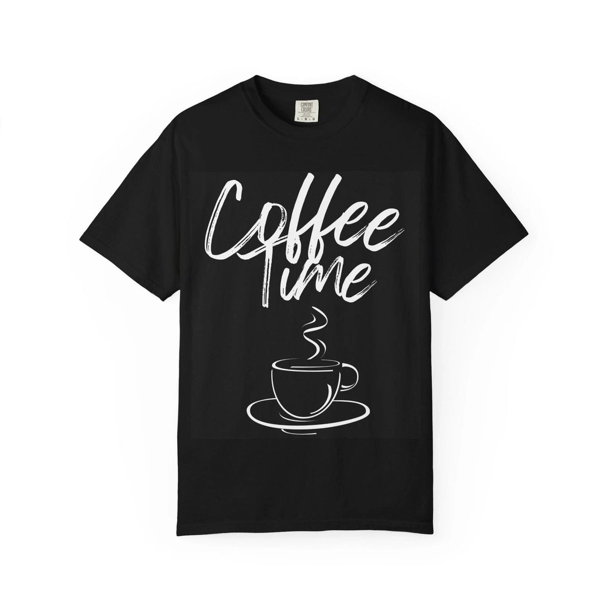 Coffee Time T‑Shirt - Comfort Colors — Casual Graphic Tee with Cup Illustration Unisex