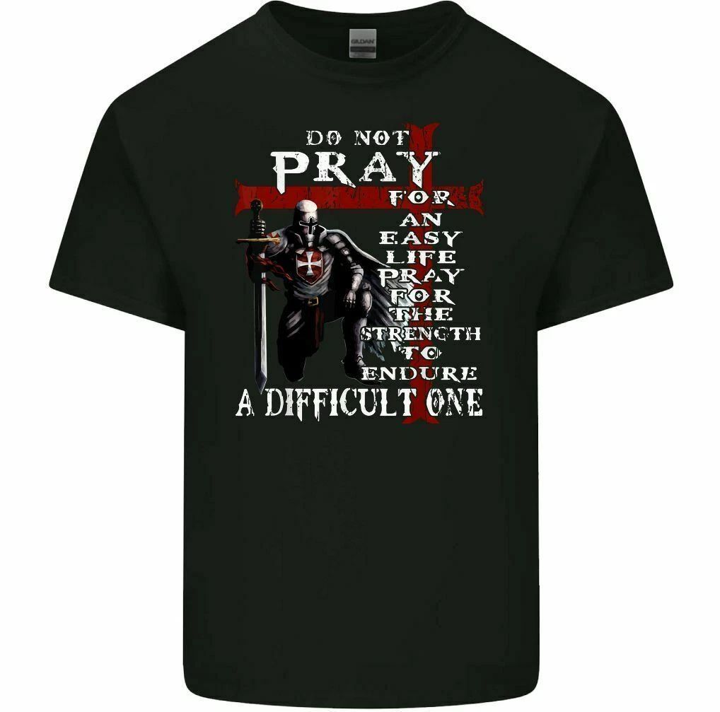 Knights Templar Mens Christian Tee Top Christianity Teutonic Crusader Unisex