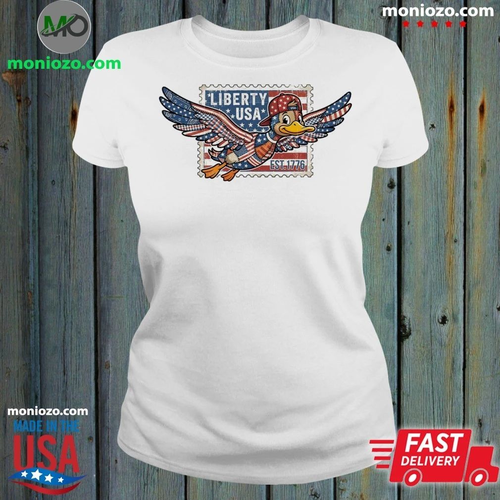 Original Mallard Duck 4th Of July Duck Liberty USA Shirt Unisex