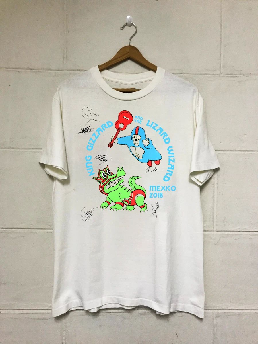 Vtg King Gizzard & The Lizard Wizard Signed Shirt Unisex Concert S to 5XL BO403 Unisex