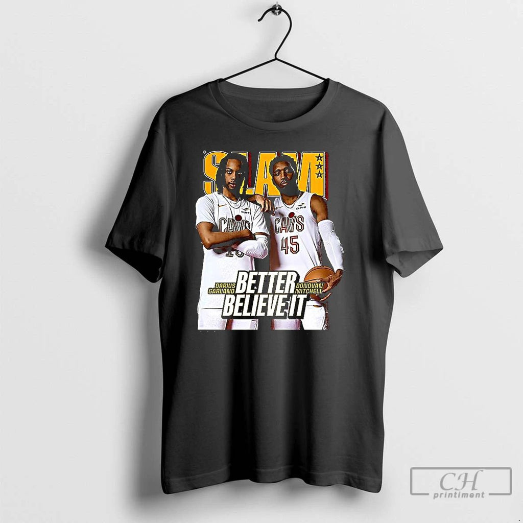 Classic Darius Garland And Donovan Mitchell Cleveland Cavaliers Nba Slam T Shirts Unisex