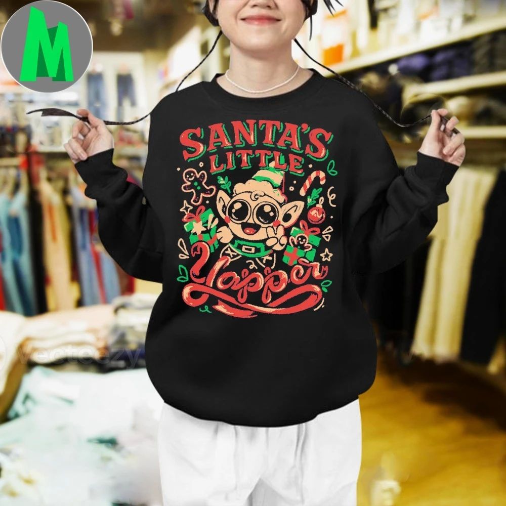 Santa’s Little Helper Yapper Shirt Unisex