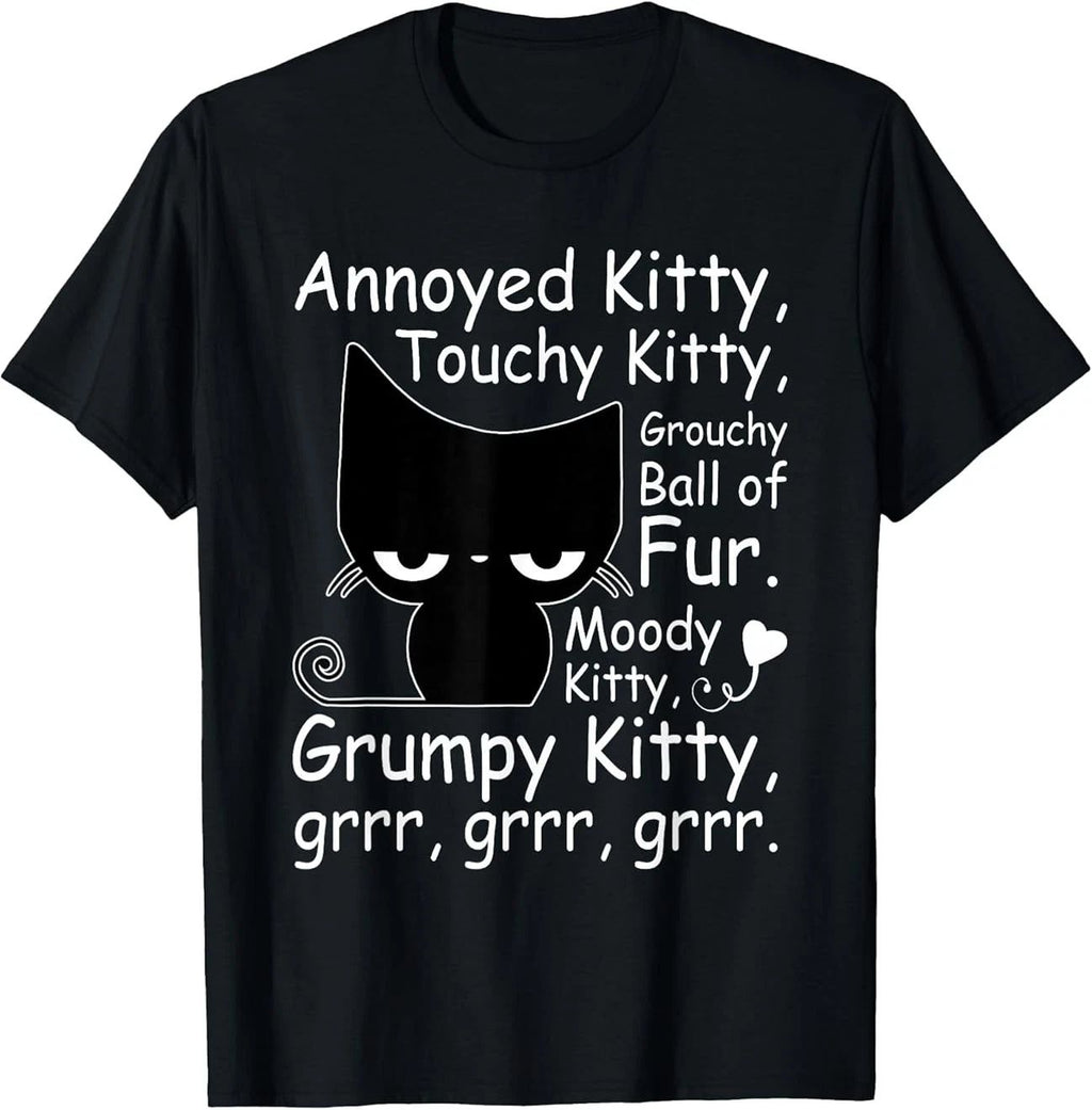 Angry Cat Kitten Lover Funny Attitude Fur Pet Owner Gift Full Unisex