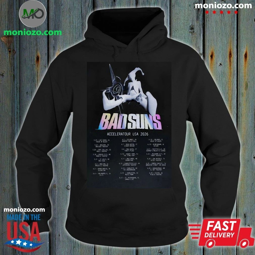Original Bad Suns 2026 USA Accelerator Poster Shirt Unisex