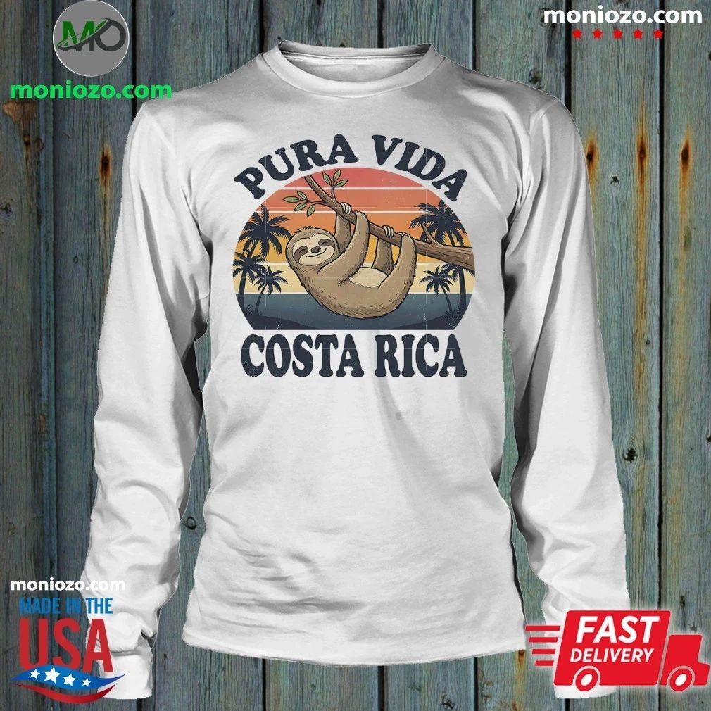 Original Pura Vida Costa Rica Sloth Shirt Unisex