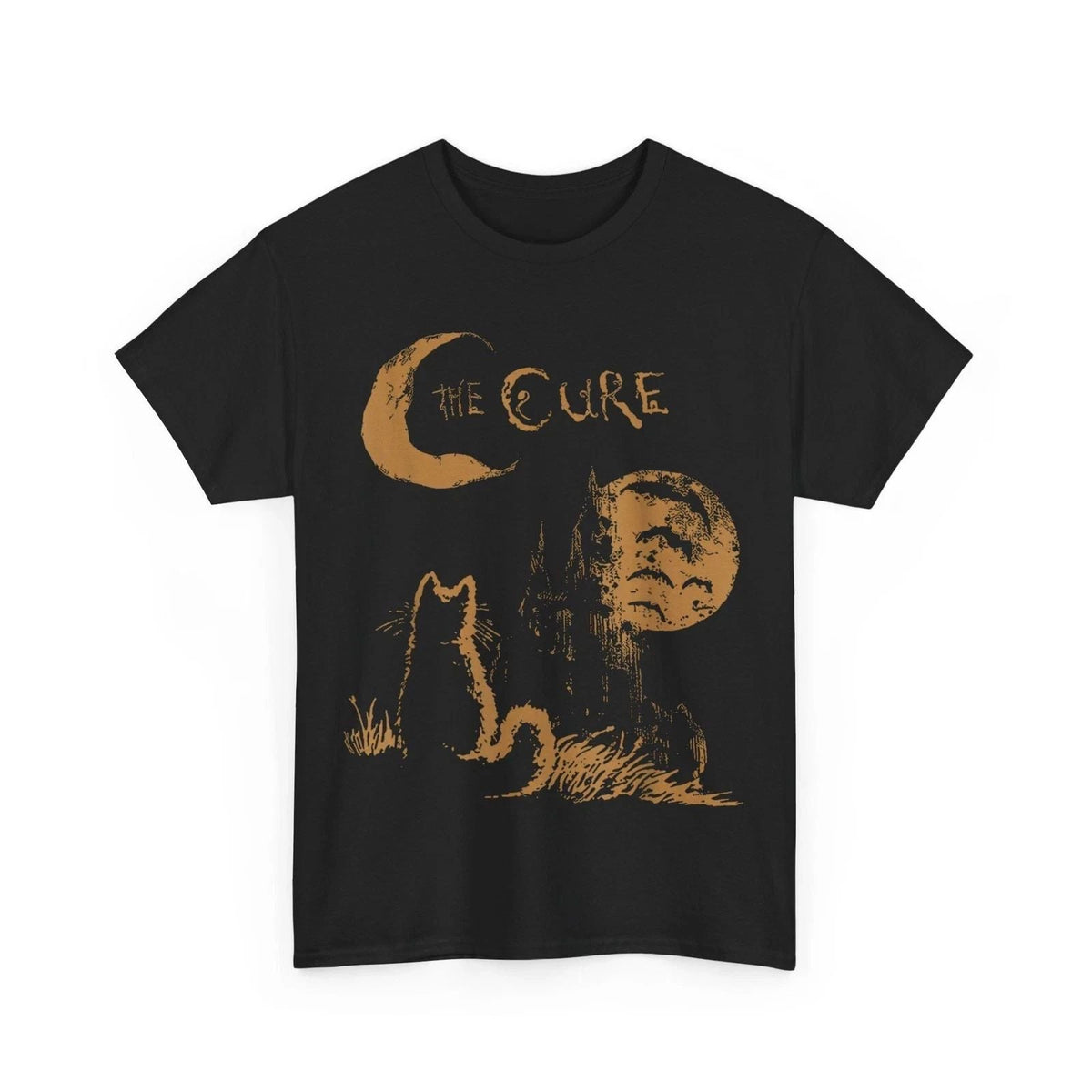 The Cure Vintage Cat Moon Funny The Cure Cat Lover Women Men Unisex