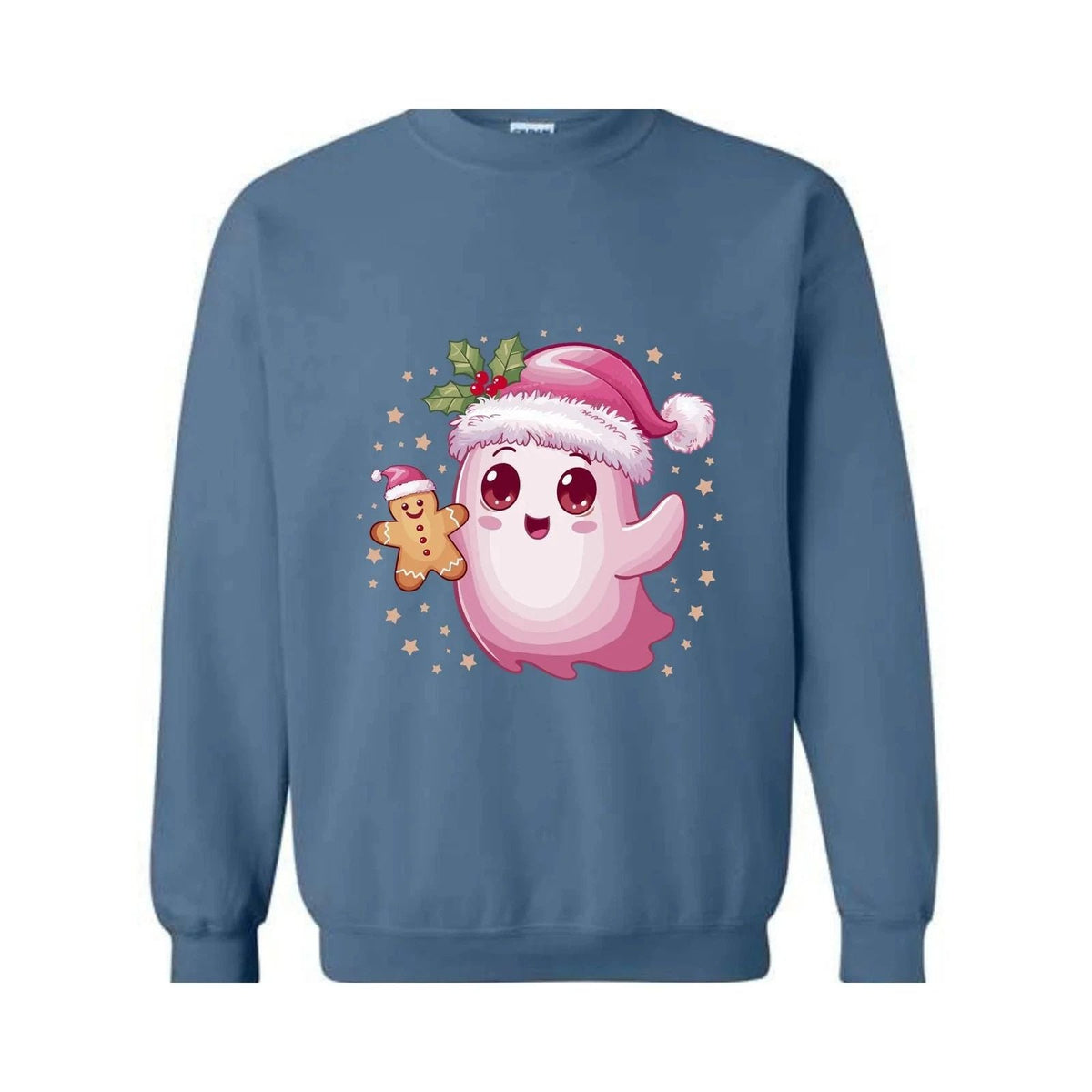Christmas Cute Cookie Ghost , Christmas Ghost Shirt, Gingerbread Ghost Unisex