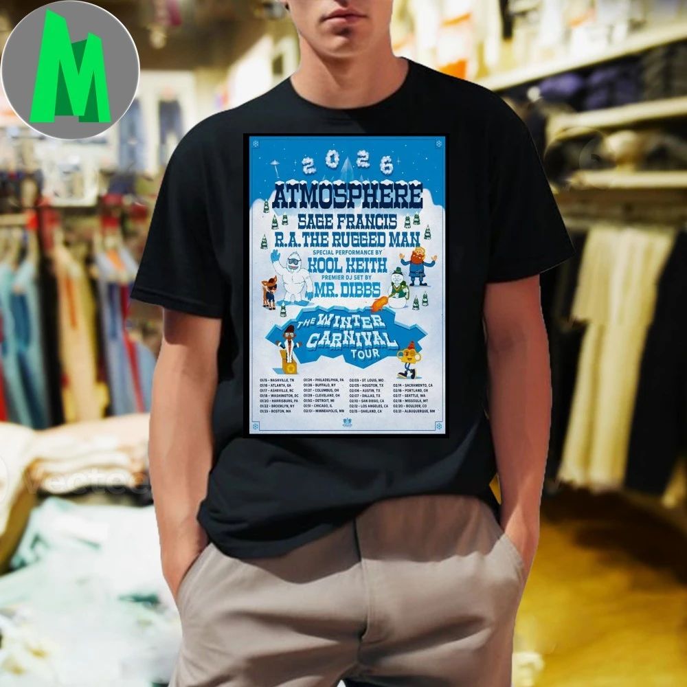 Original Atmosphere The Winter Carnival Tour Jan + Feb 2026 Poster Shirt Unisex