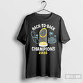 Premium Los Angeles Dodgers Back To Back Champions 2025 Hollywood T Shirts Unisex