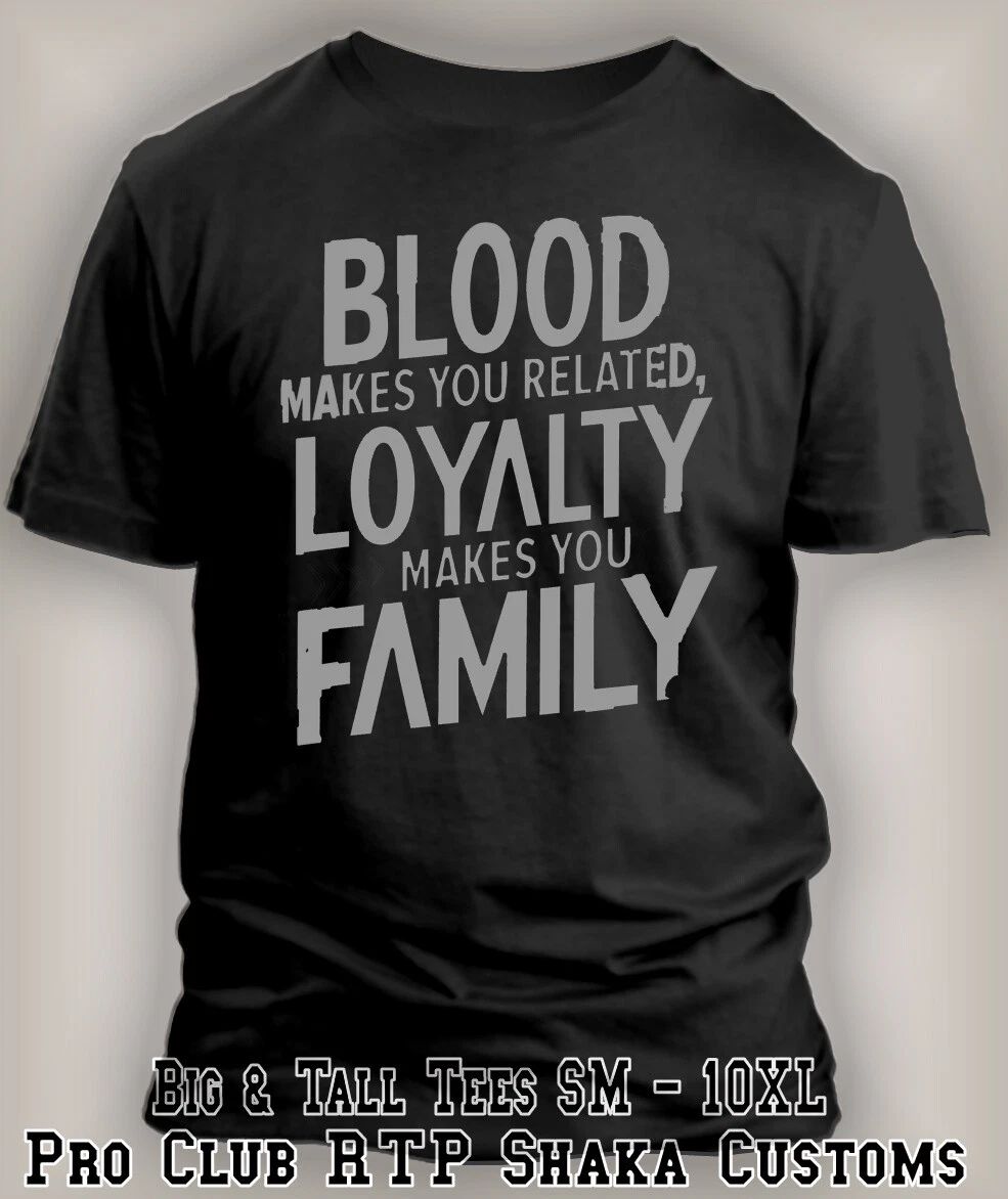 Blood Make You Related Loyalty Makes You Family Tee Shirt to Match J12 Sneaker Unisex