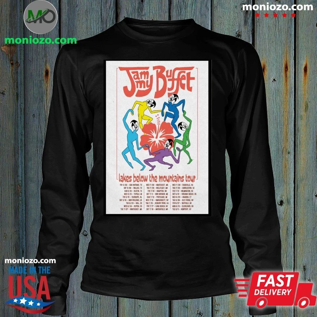 Original Jammy Buffet Lakes Below The Mountains 2026 Tour Poster Unisex
