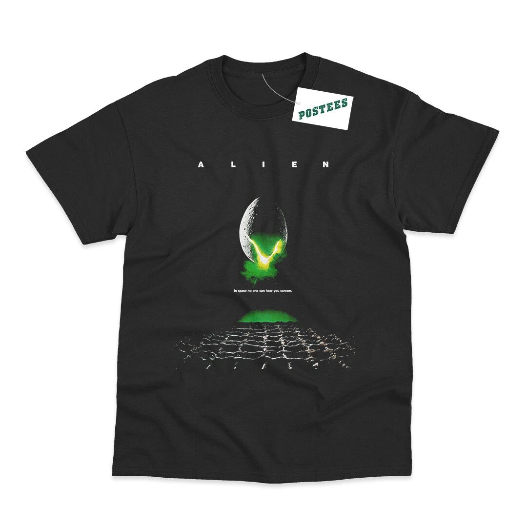 Retro Movie Poster Inspired By Alien DTG Printed Unisex