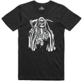 Grim Reaper Skeleton T Shirt Fantasy Horror Gothic Regular Fit Cotton T Shirt Unisex