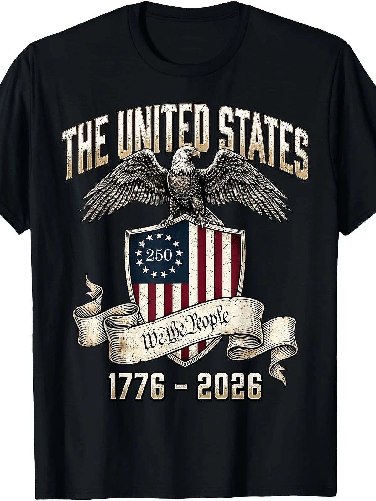 USA 250 Years We The People 1776-2026 Patriotic Anniversary Unisex