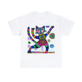 Kitty-Lovin' Tee. Abstract Cat Art T Shirt Unisex Heavy Cotton Tee Pet Lover Unisex