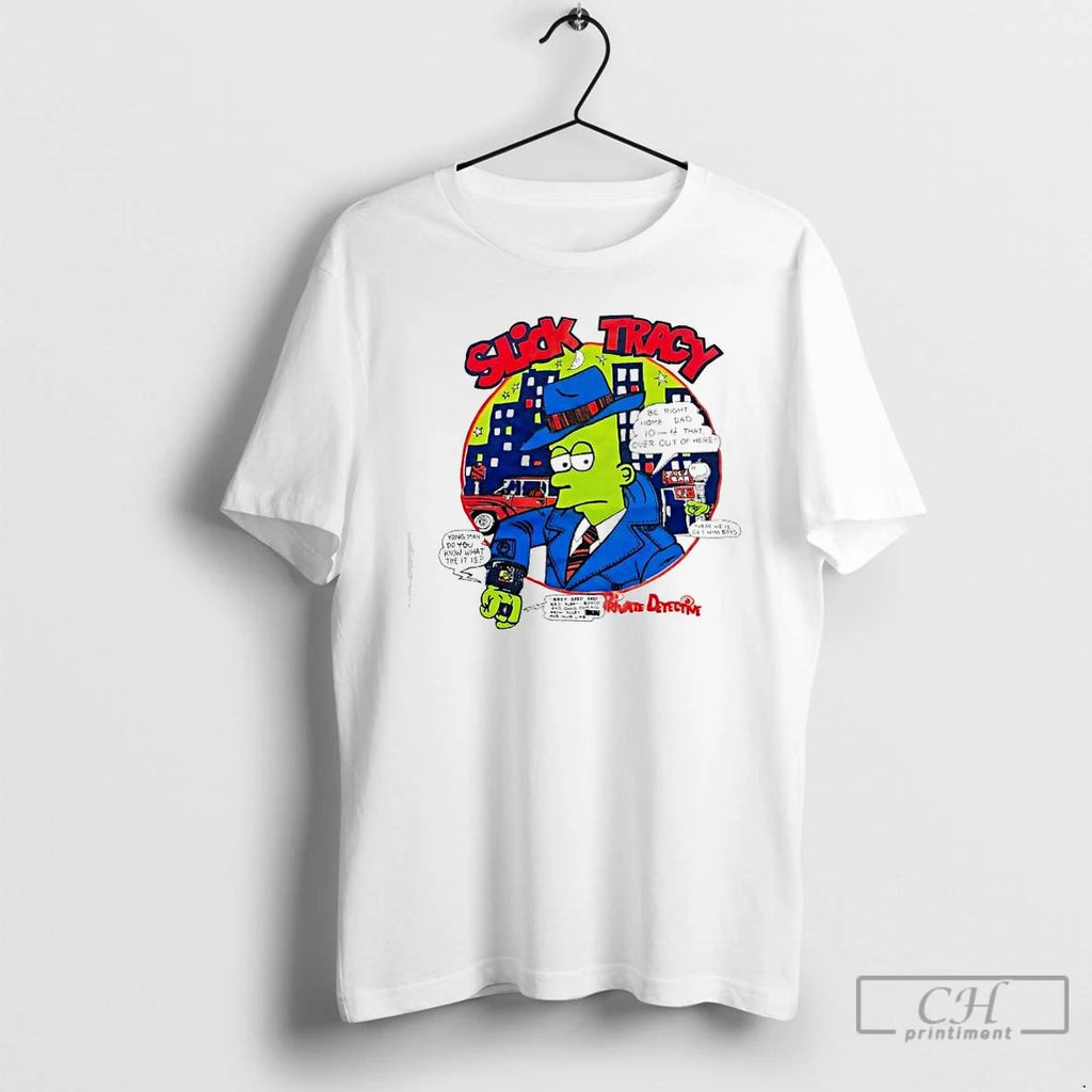 Premium Bart Simpson Slick Tracy T Shirts Unisex
