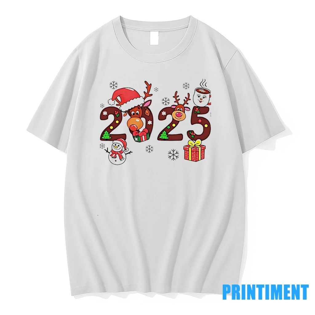 2025 Reindeer Snowman Christmas Holiday Tshirts Sweater Unisex