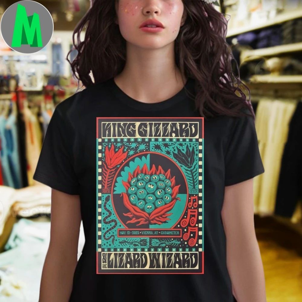 King Gizzard And The Lizard Wizard 11 12 2025 Vienna Austria Poster Shirt Unisex