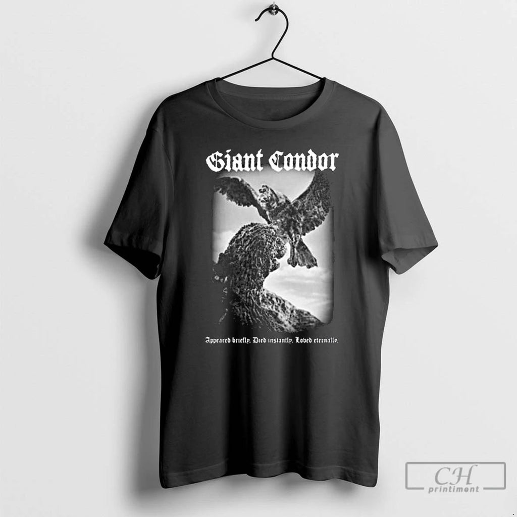 Premium Giant Condor Vintage Black Long Sleve T Shirts Unisex