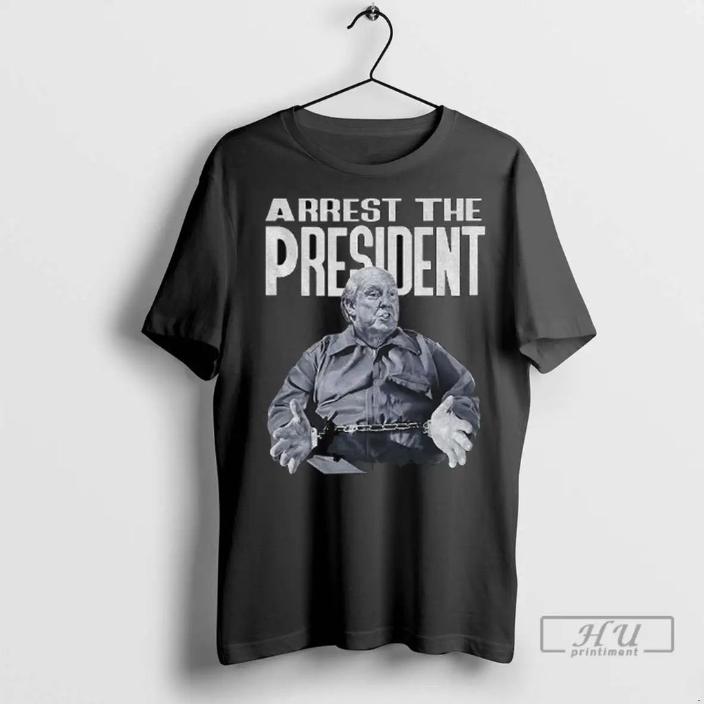 Trending Donald Trump Bald Lock Him Up Illustration Arrest The President T Shirts Unisex