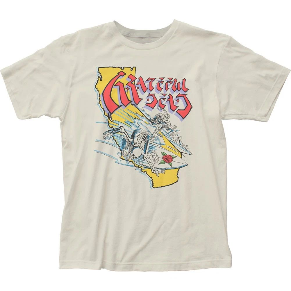 Grateful Dead California Mens T Shirt Music Classic Concert Band Tee New Natural Unisex