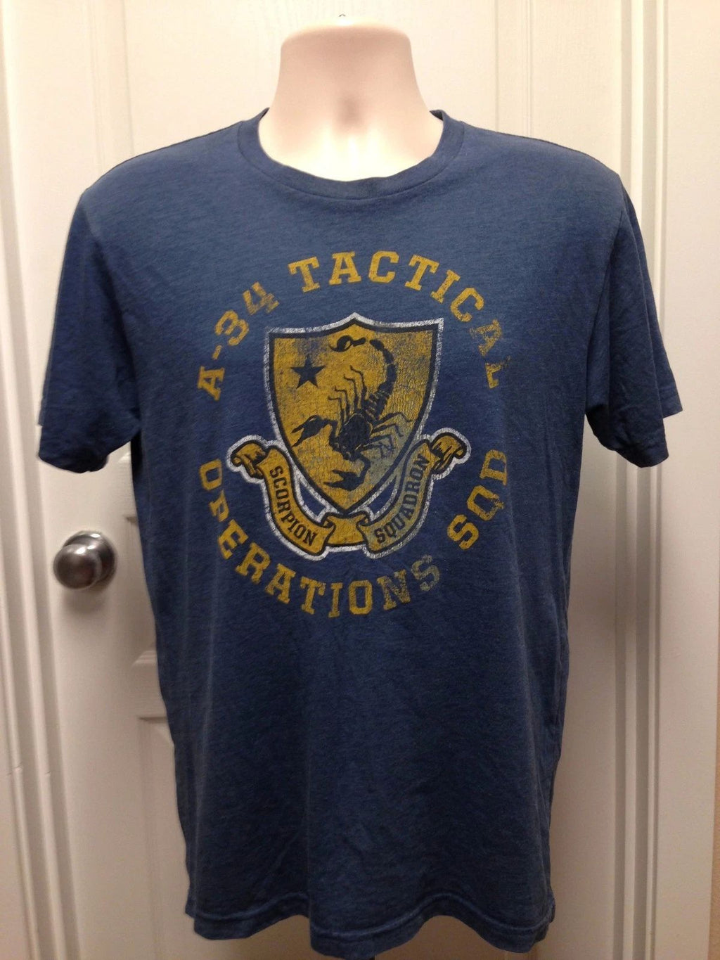 VINTAGE A-34 TACTICAL OPERATIONS SQD T SHIRT SMALL Unisex