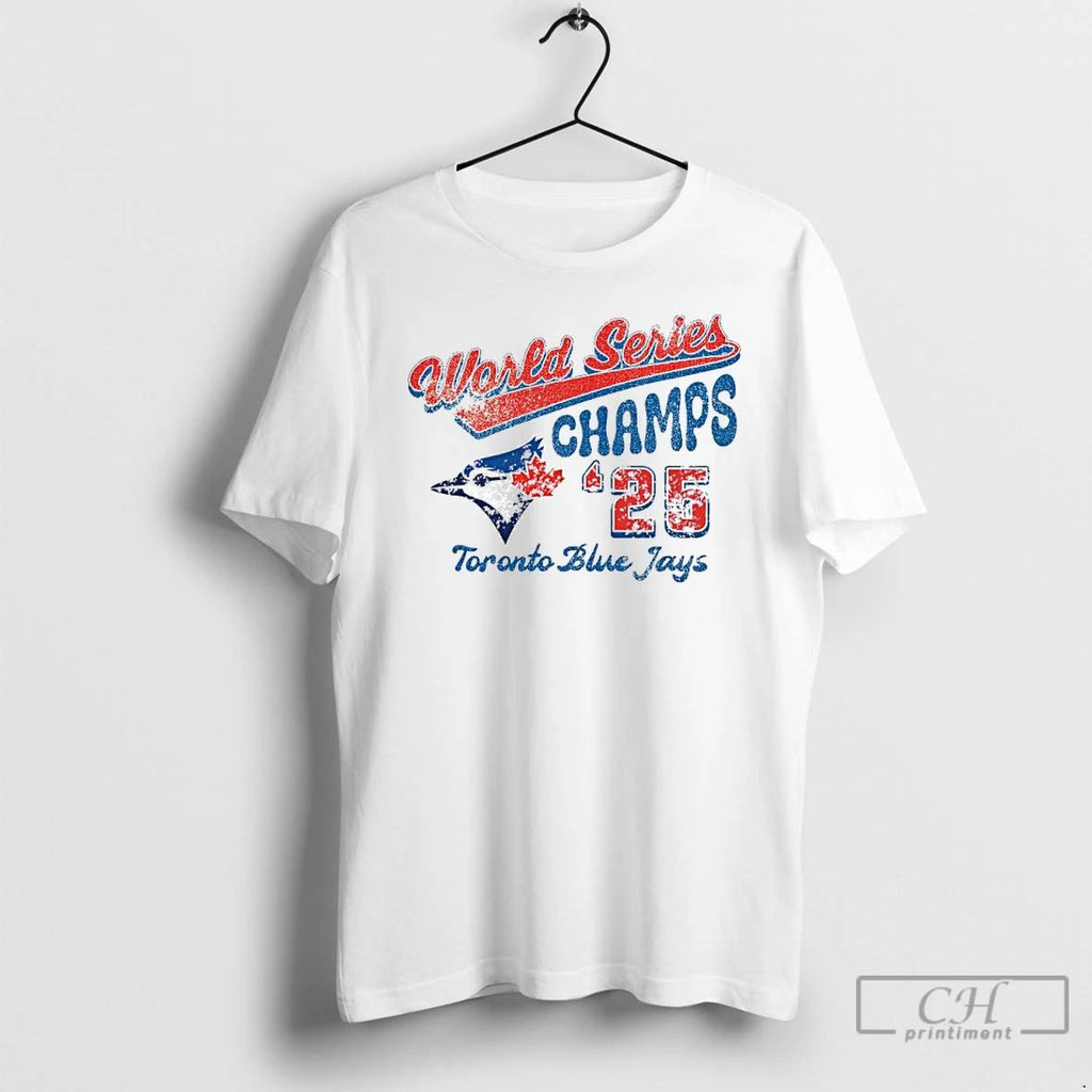 Premium Toronto Blue Jays 25 World Series Champs Vintage T Shirts Unisex