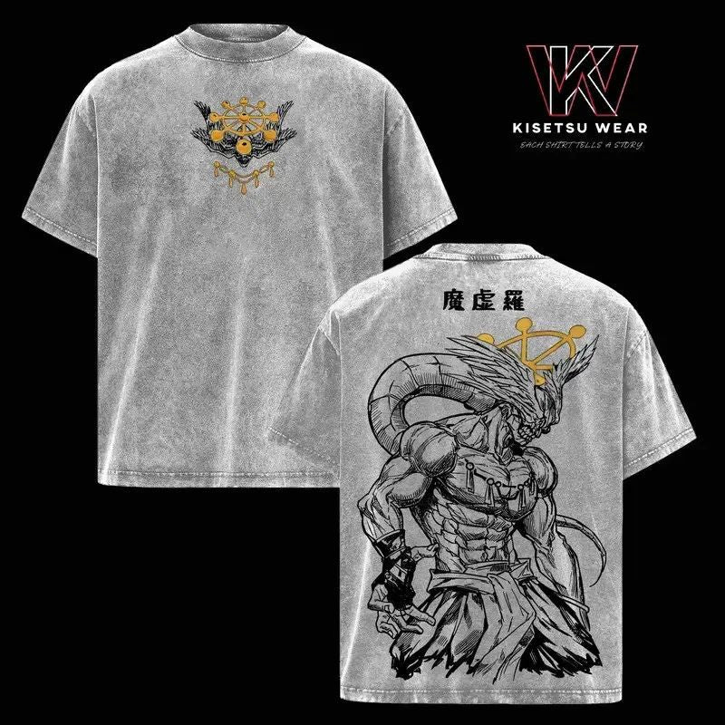 Mahoraga JJK Anime Graphic Tee Dark Anime Streetwear Unisex