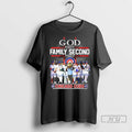 Officials God First Family Second Then Chicago Cubs Signature T Shirts Unisex