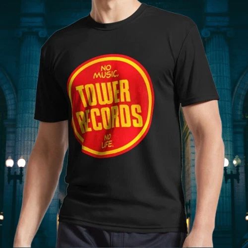 NEW! Tower Records Logo Long Sleeve Funny Size S to 5XL Unisex