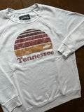 Retro Distressed Sunset Tennessee Travel Souvenir Sweat Shirt Adult Large Unisex