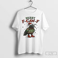 Premium Crow Merry F Caw F Christmas T Shirts Unisex