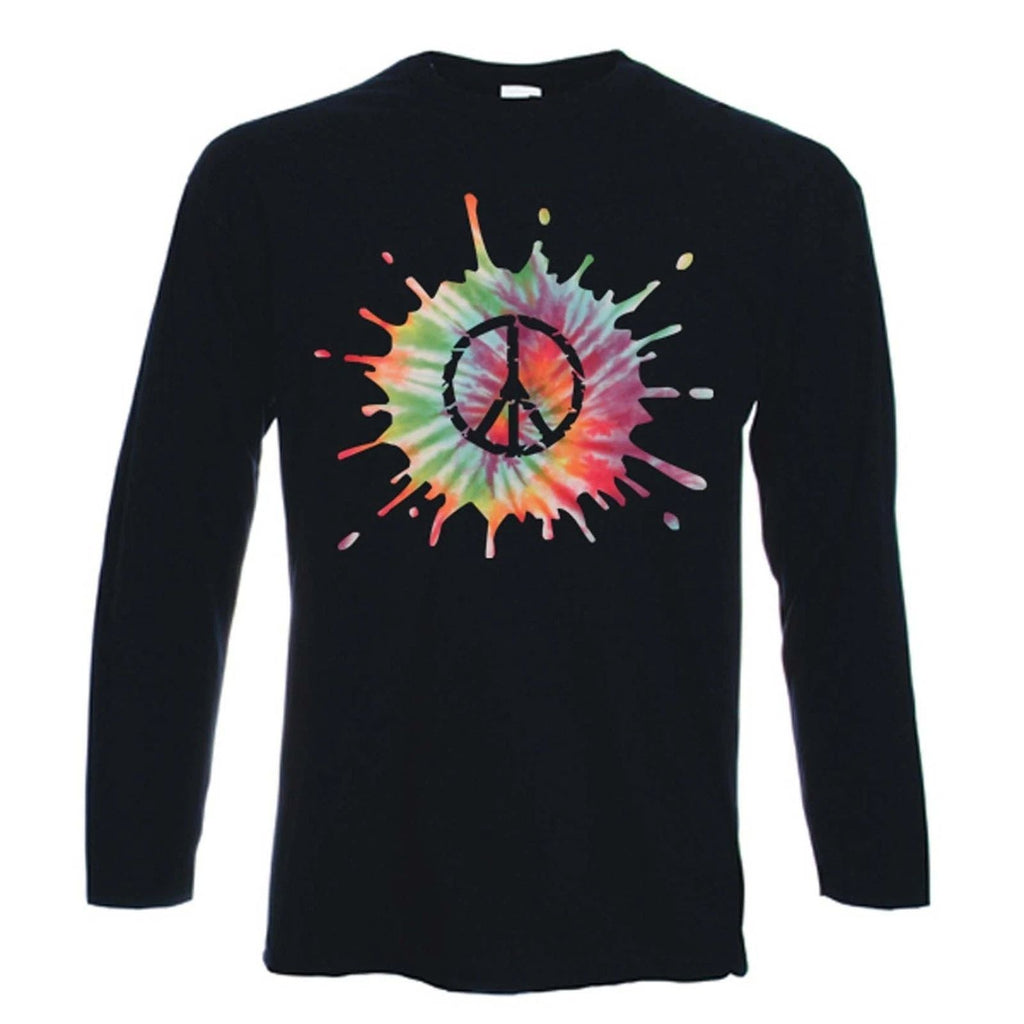 CND PSYCHEDELIC LONG SLEEVE - Peace Symbol Nuclear Hippy - Colour Choice Unisex