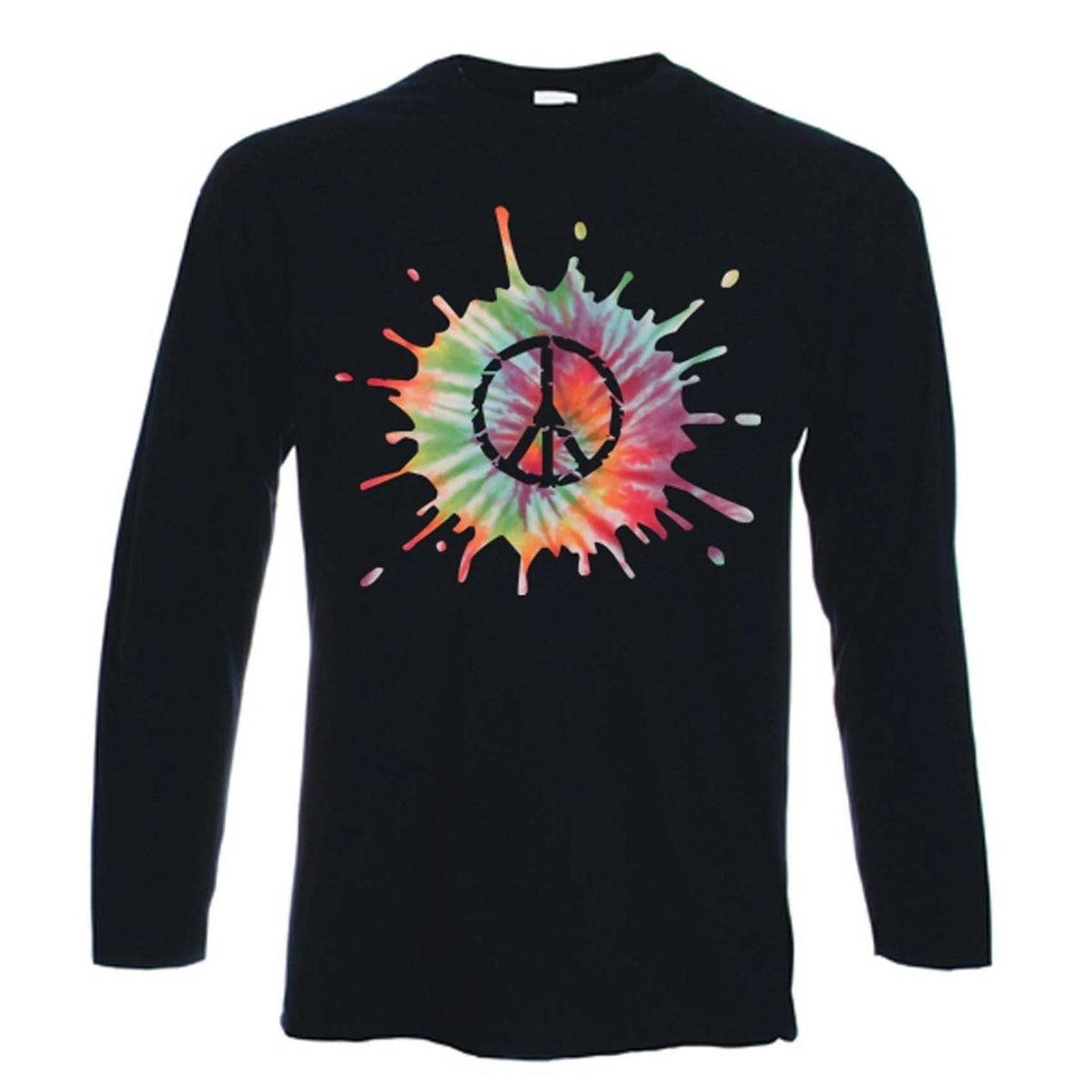 CND PSYCHEDELIC LONG SLEEVE - Peace Symbol Nuclear Hippy - Colour Choice Unisex