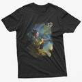 Vintage Samurai Flute Graphic Tee - Retro Aesthetic Unisex